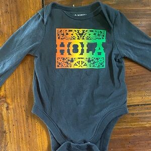 Old Navy Black Baby Onesie